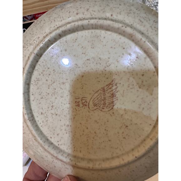 Vintage Red Wing Pottery Tampico Hand Painted Gravy Boat Underplate set - Picture 6 of 8